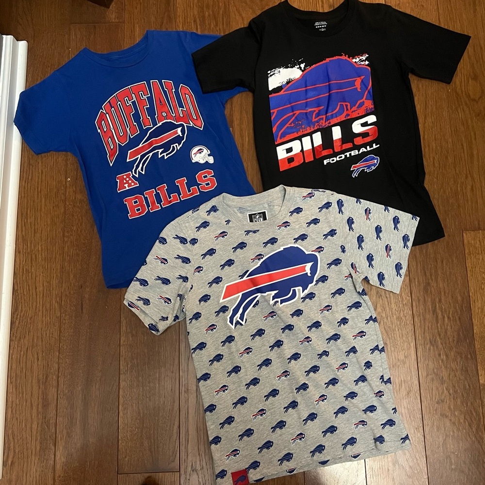 Buffalo Bills Tshirts, Youth size 10-12, 14-16